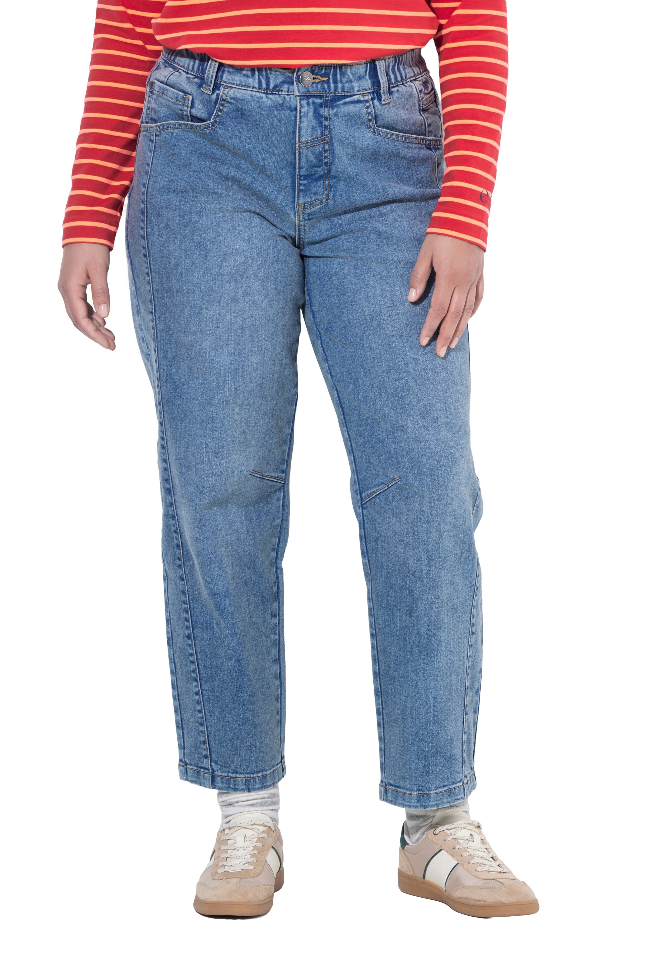 LAURASØN Loosefit Jeans in Blauw: voorkant