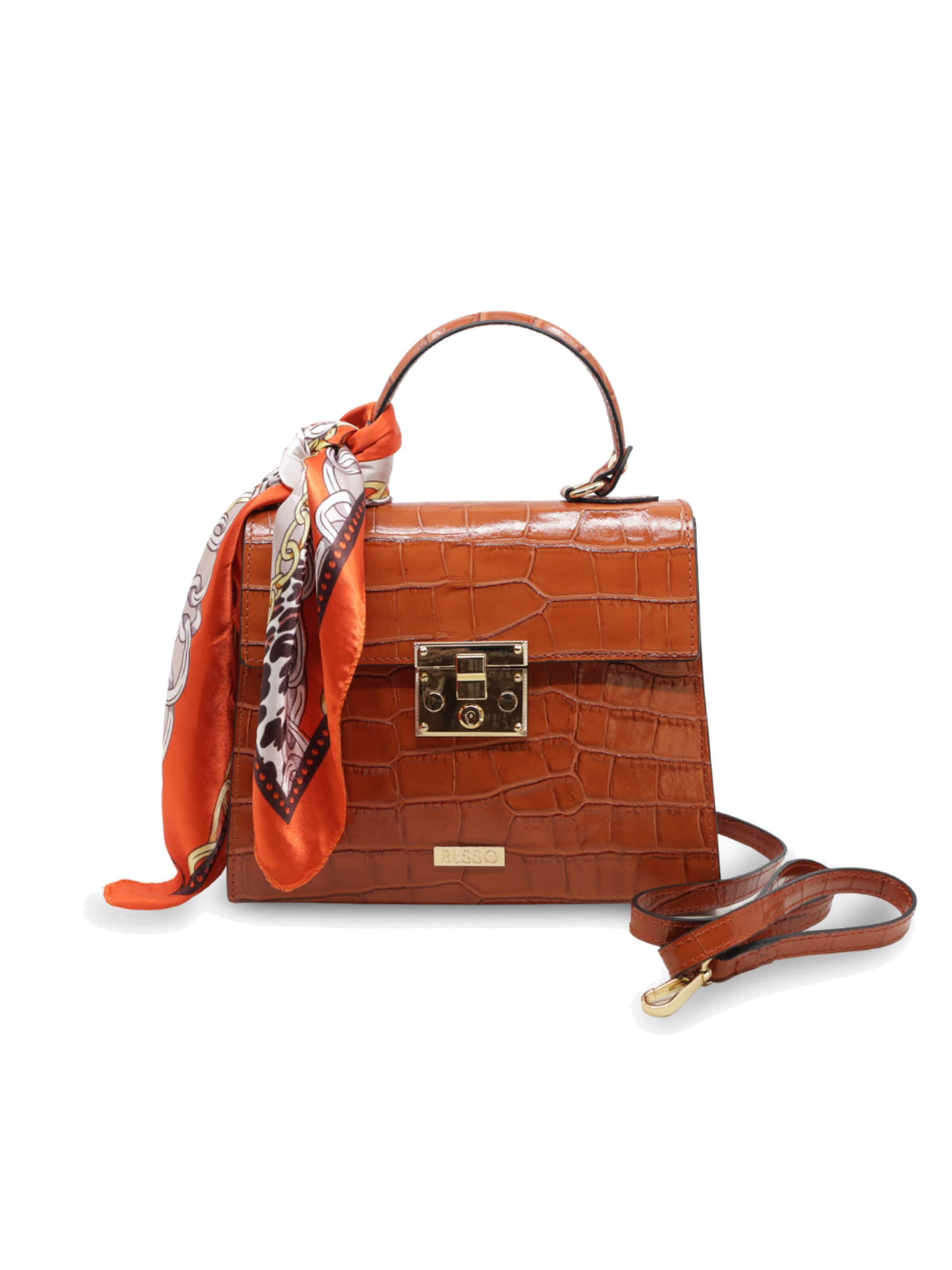 BESSO Handbag 'Serenata di Seta' in Orange: front