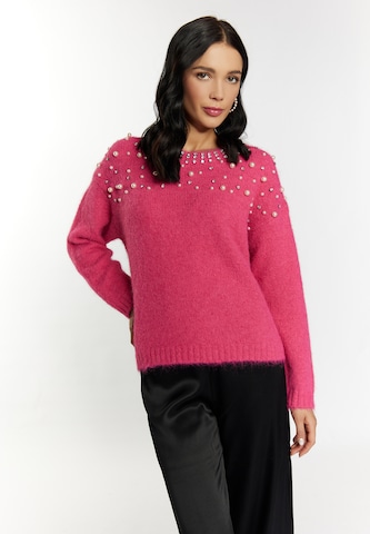 Pull-over faina en rose : devant