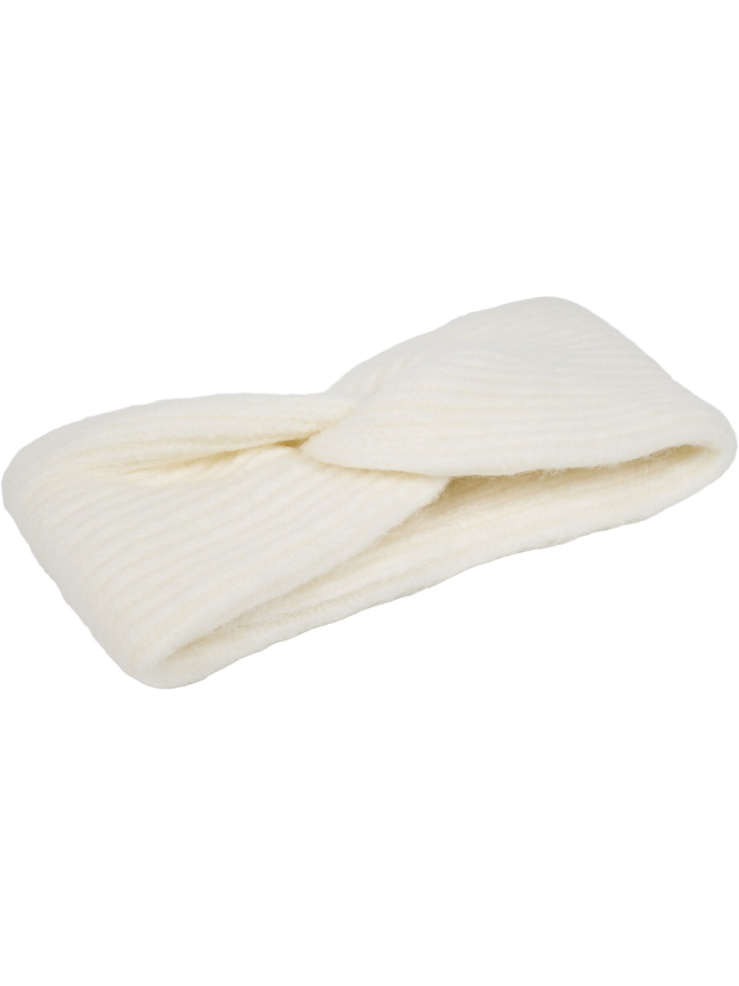 styleBREAKER Headband 'Strick Stirnband Rippenmuster Twist Knoten' in Beige