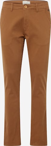 BLEND Slimfit Chino nadrág - barna: elől