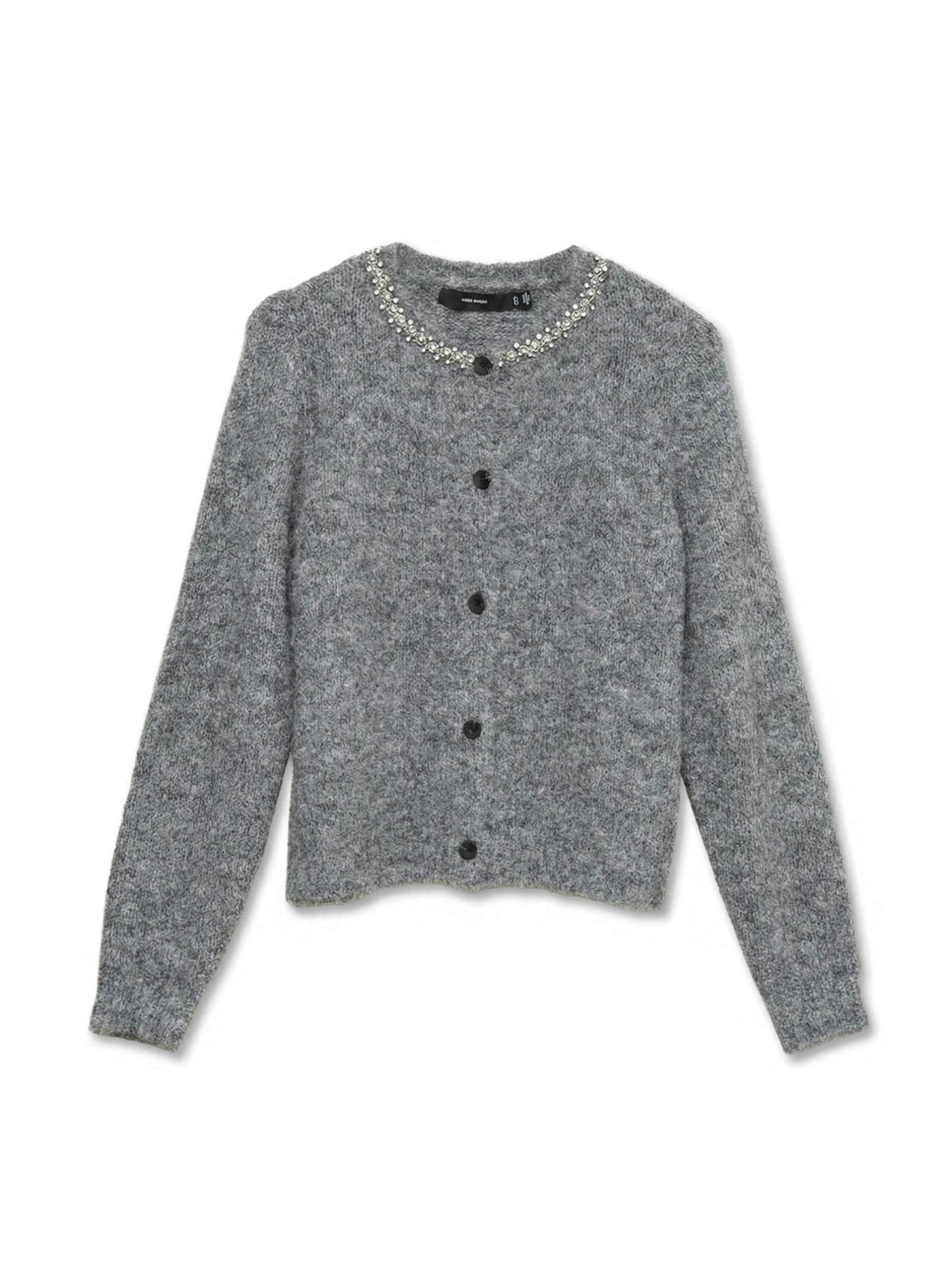 VERO MODA - Cárdigan 'VMNOVAH' en gris: frente