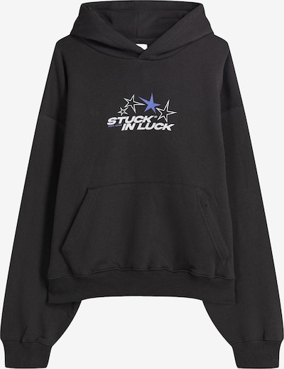 Bershka Collegepaita 'BOLA 8' värissä sininen / tummanharmaa / valkoinen, Tuotenäkymä