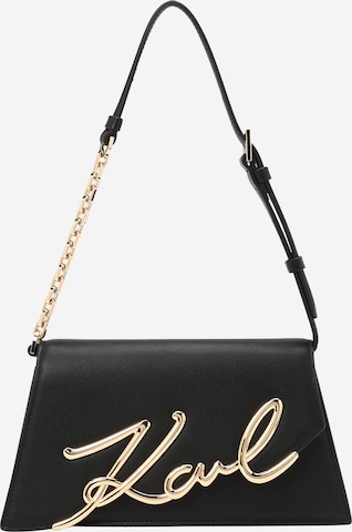 Karl Lagerfeld Shoulder Bag in Black: front