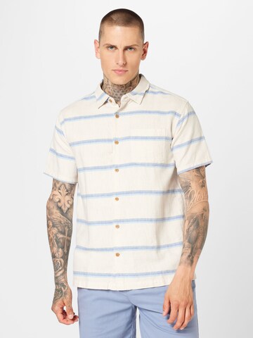 Coupe regular Chemise 'RINCON' Hurley en beige : devant