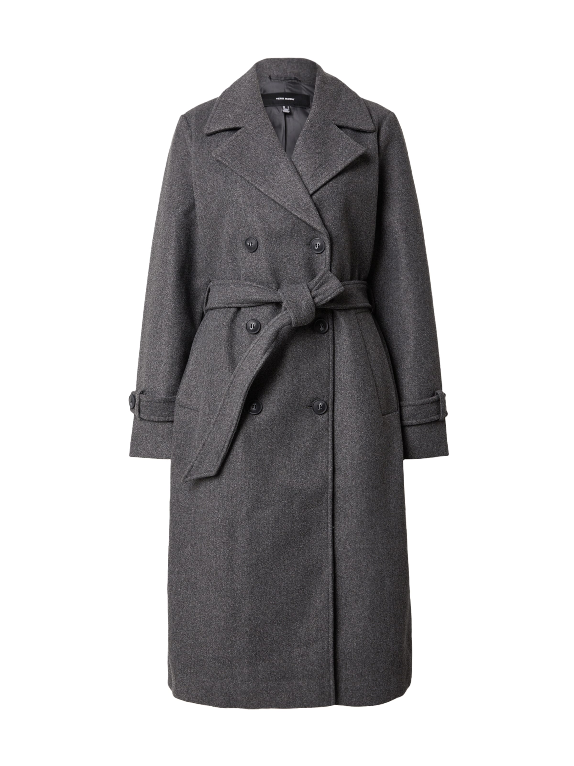 VERO MODA Between-Seasons Coat 'FORTUNEVEGA' in Grey: front