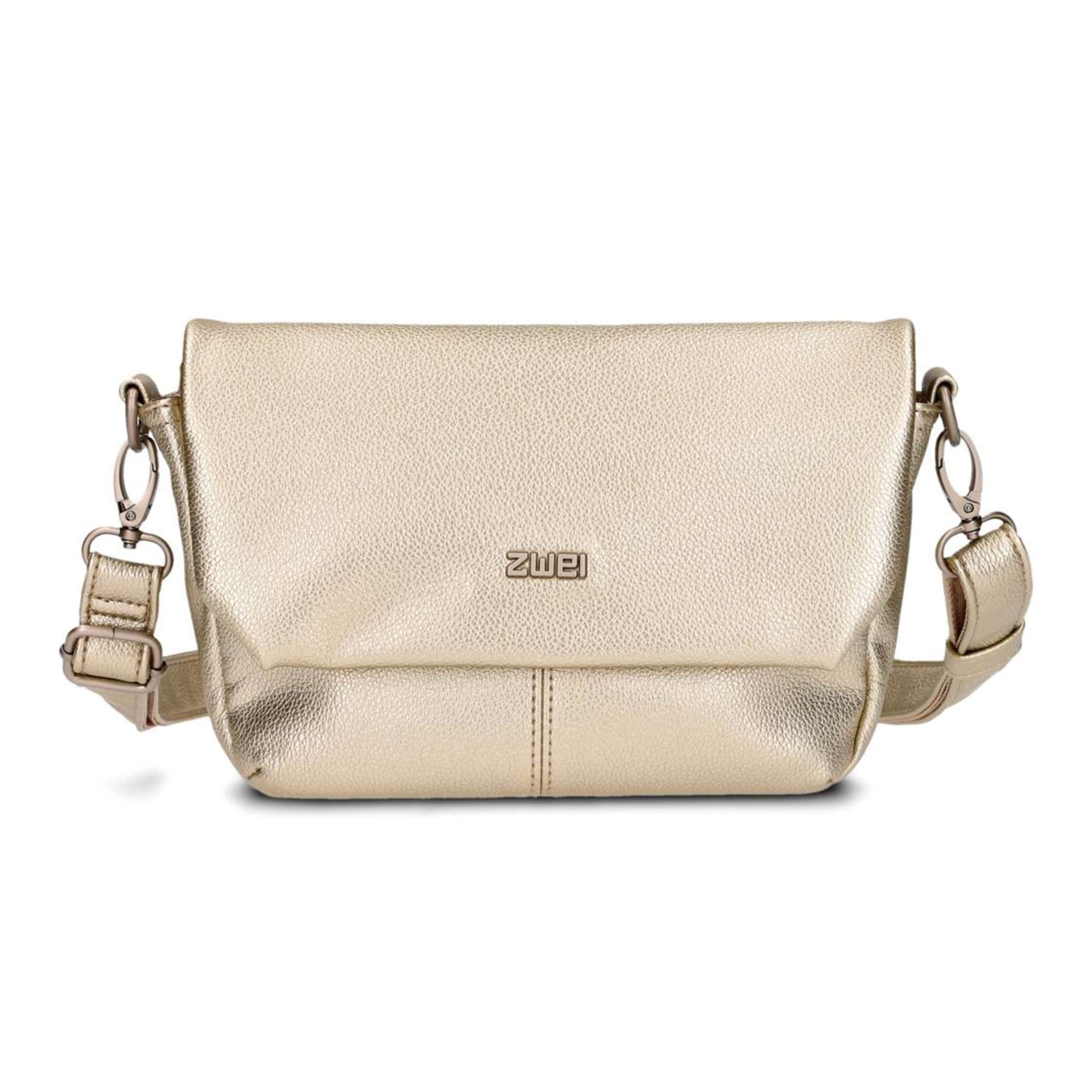 ZWEI Crossbody Bag in Gold: front