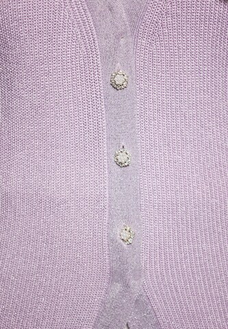 NAEMI Knitted Coat in Purple