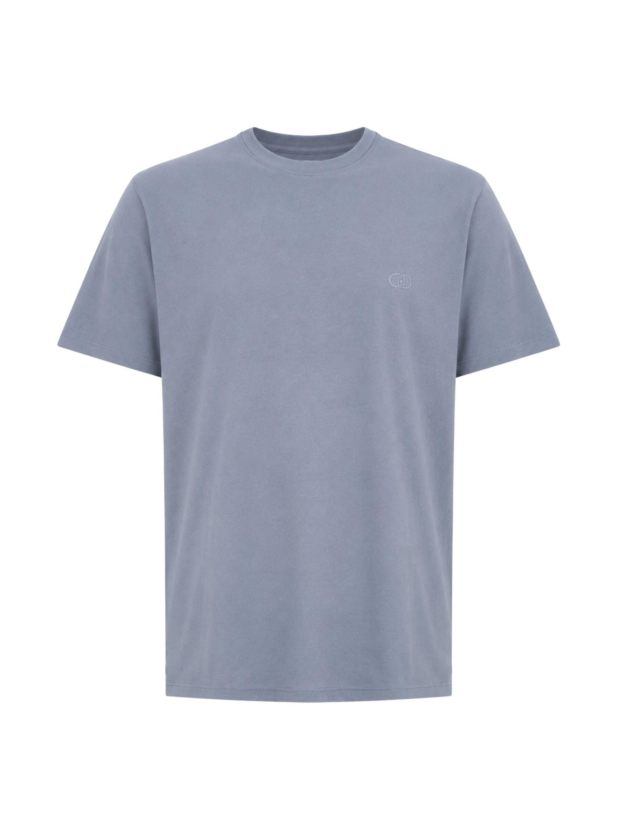 Liu Jo Koszulka 'LIU JO UOMO MAGLIA SHORTCREPE Maglieria' w kolorze niebieski: przód