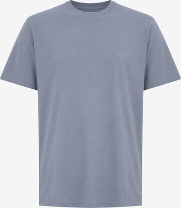 Liu Jo Koszulka 'LIU JO UOMO MAGLIA SHORTCREPE Maglieria' w kolorze niebieski: przód