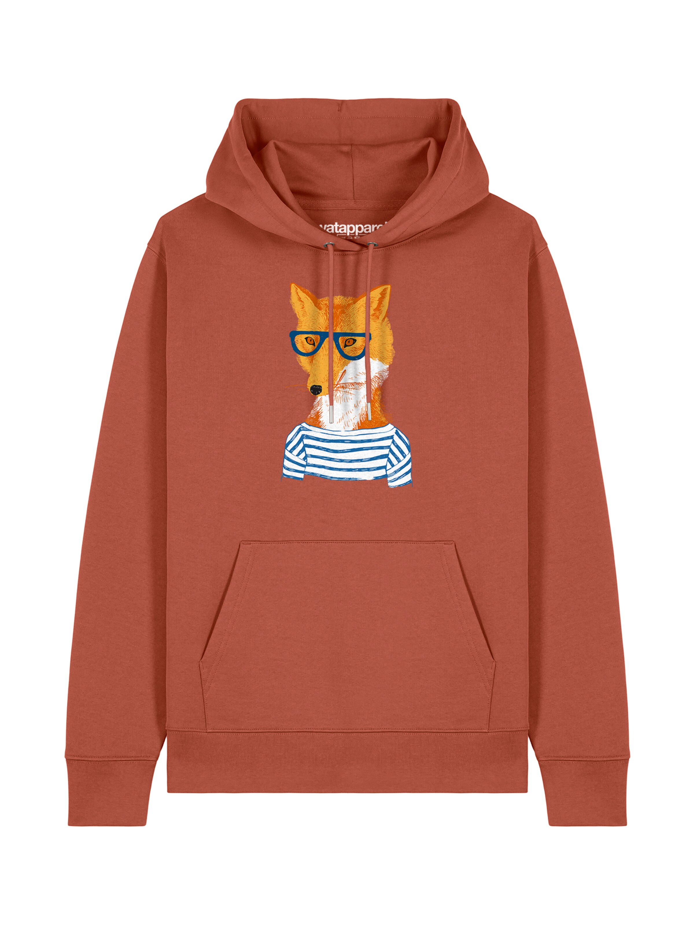 Sweat-shirt ' Fuchs ' Watapparel en marron : devant