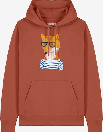 Sweat-shirt ' Fuchs ' Watapparel en marron : devant