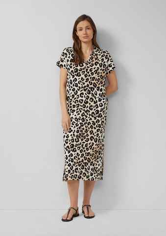 s.Oliver Jurk in Beige: voorkant