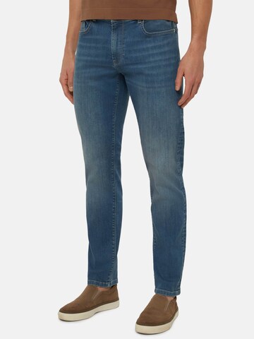 Boggi Milano Slimfit Jeans in Blauw: voorkant