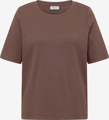 CECIL T-Shirt in Braun: Vorderseite