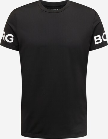 BJÖRN BORG Performance shirt in Black: front