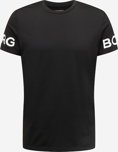 BJÖRN BORG Functioneel shirt in de kleur Zwart / Wit, Productweergave