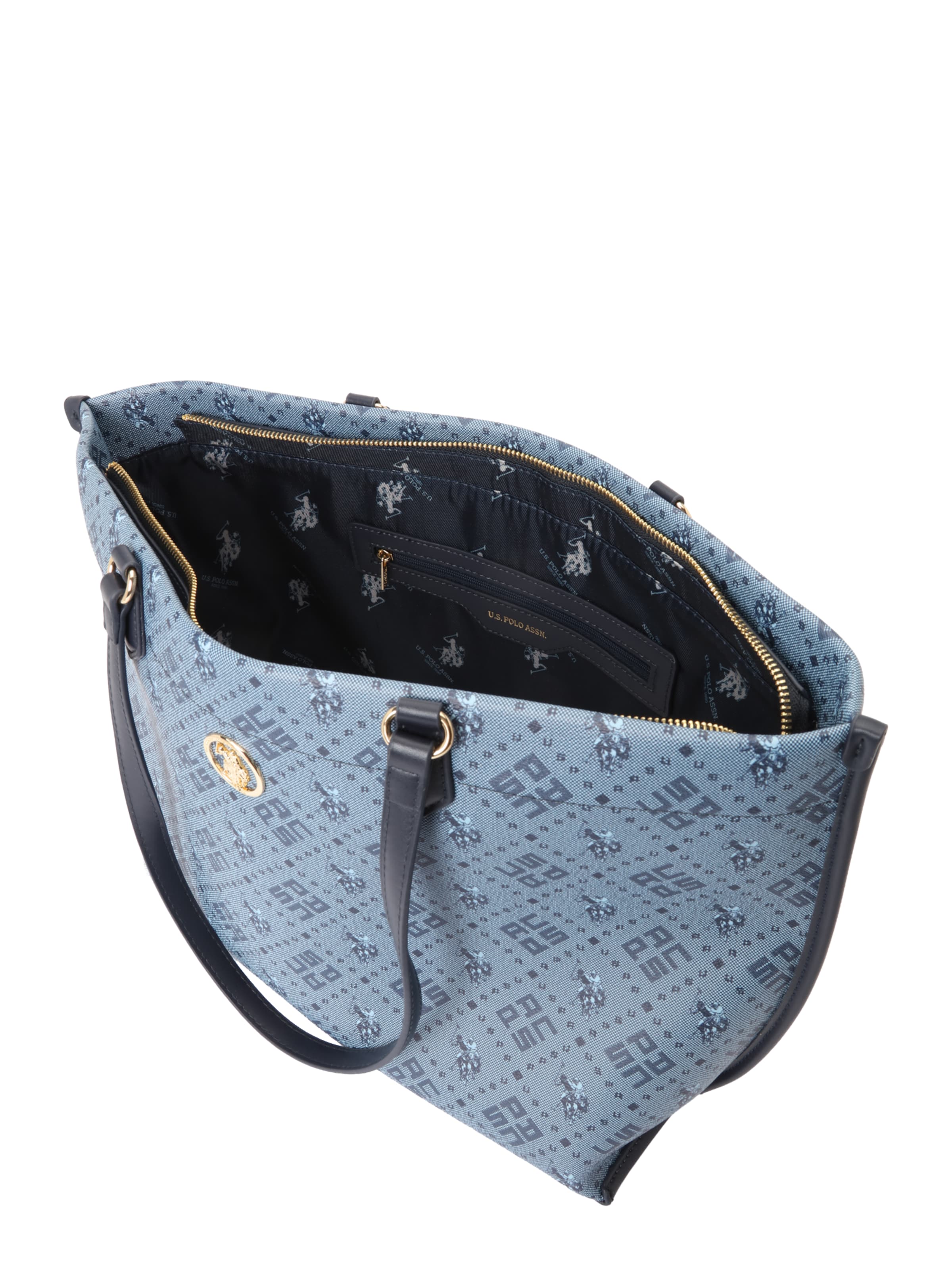 U.S. POLO ASSN. Shopper in Blauw: bovenkant