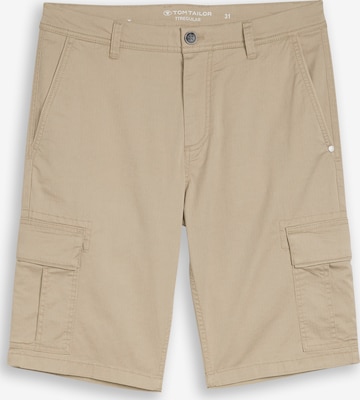 TOM TAILORCargo hlače - bež boja: prednji dio
