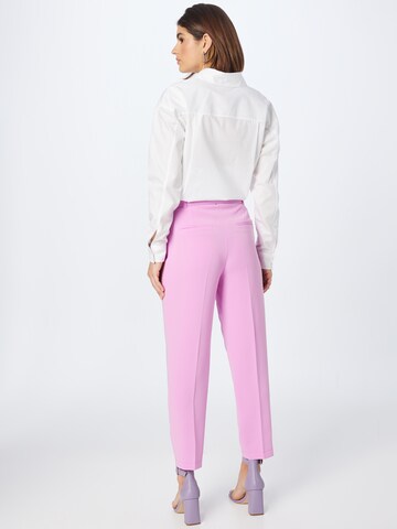 BOSS Tapered Pleat-front trousers 'Tapia' in Pink