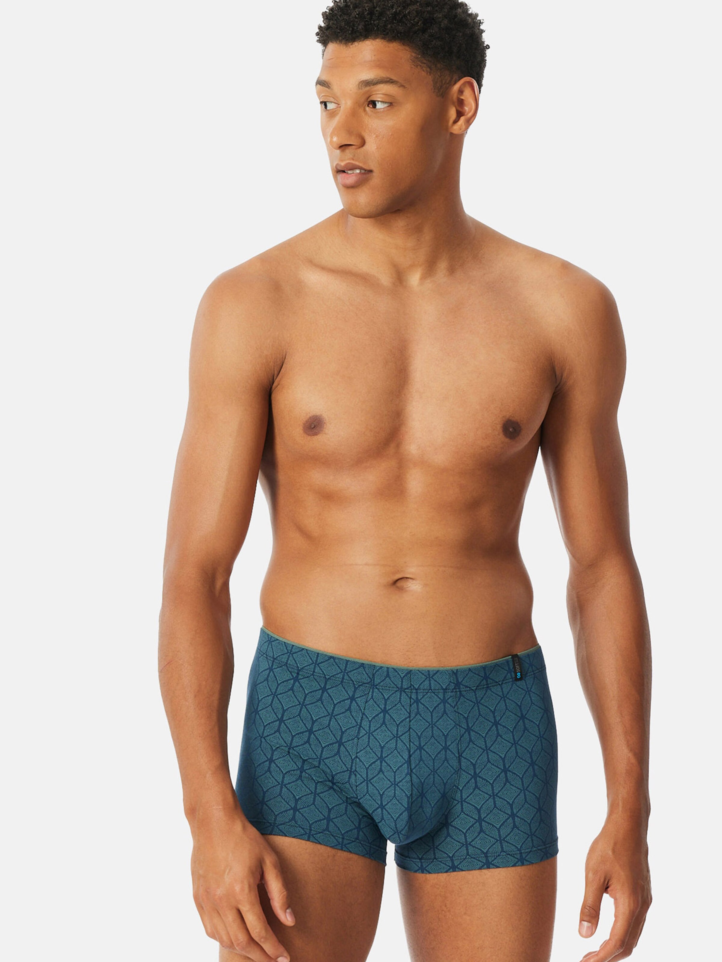 SCHIESSER - Calzoncillo boxer ' Long Life Soft ' en verde