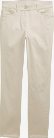 Pantalon TOM TAILOR en beige : devant