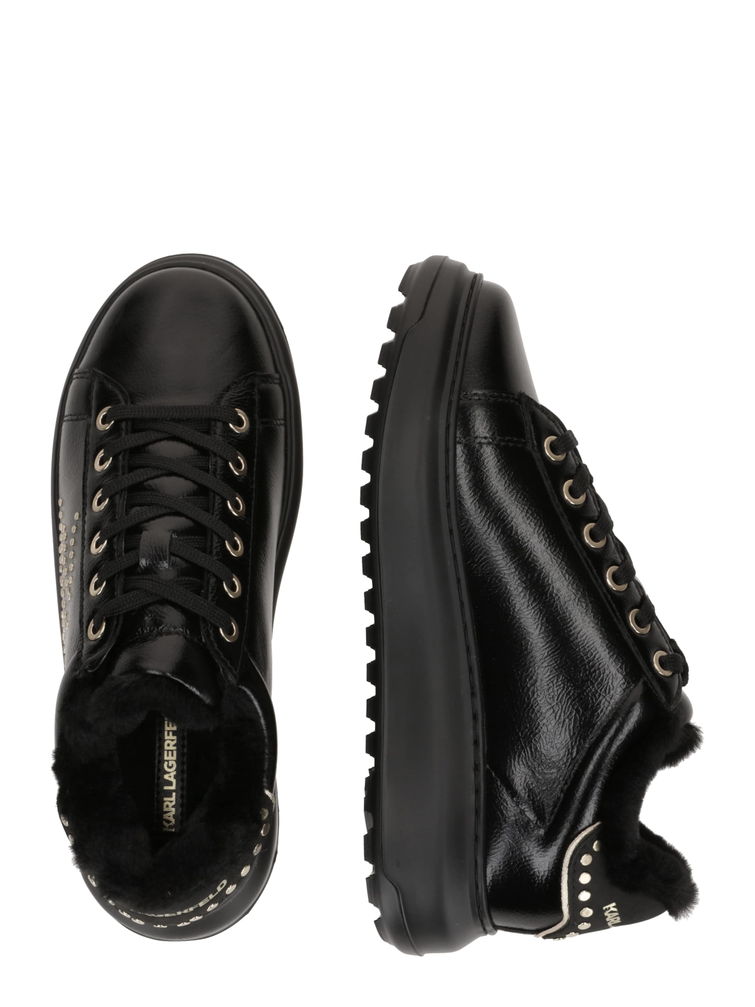 Karl Lagerfeld Σνίκερ χαμηλό σε μαύρο