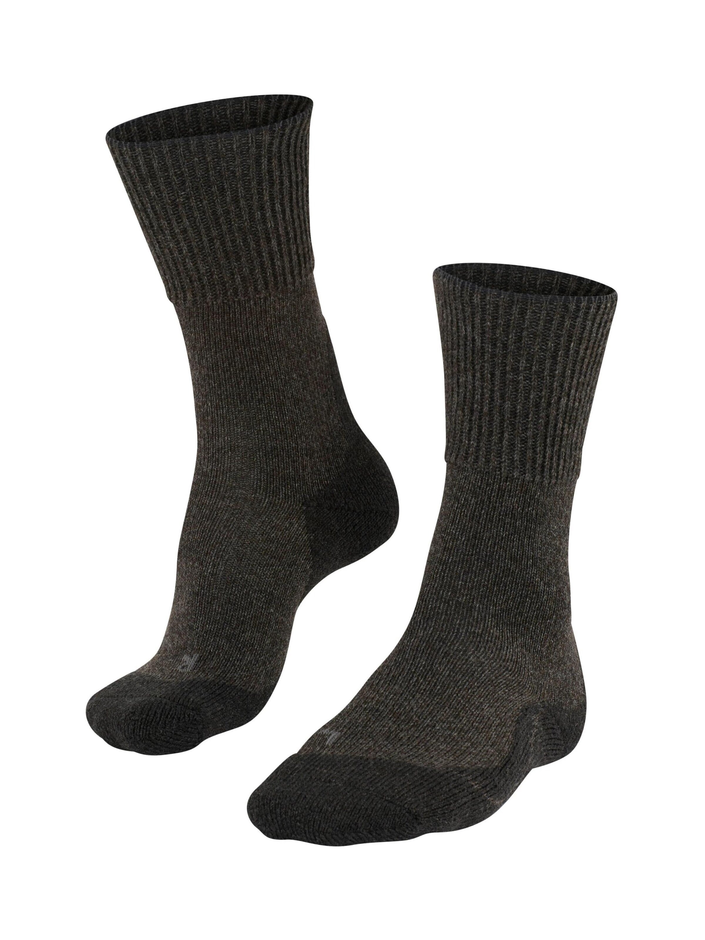 FALKE Athletic Socks 'TK1 Adventure Wool' in Black: front