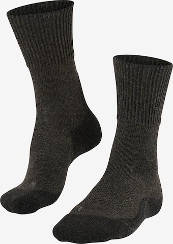 FALKE Athletic Socks 'TK1 Adventure Wool' in Black: front