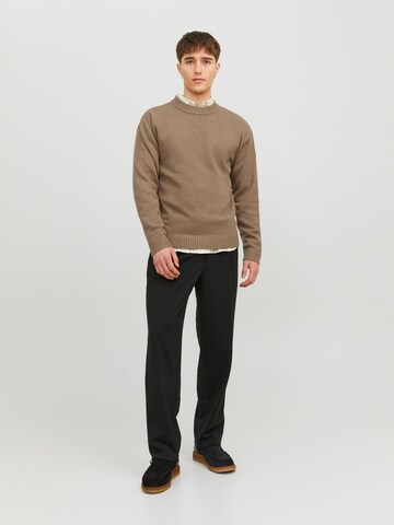 JACK & JONES Sweter 'Jack' w kolorze brązowy