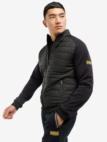 Barbour International Sweatjacke in Schwarz: predná strana