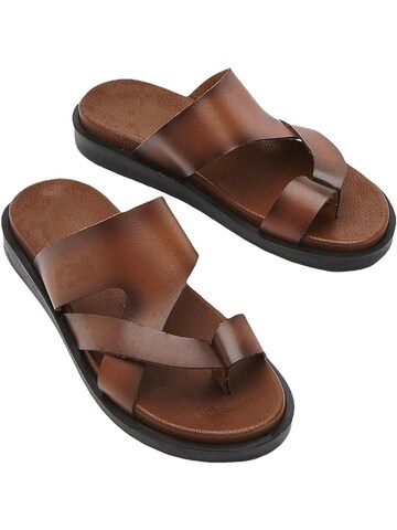 Limoya Mule in Brown: front