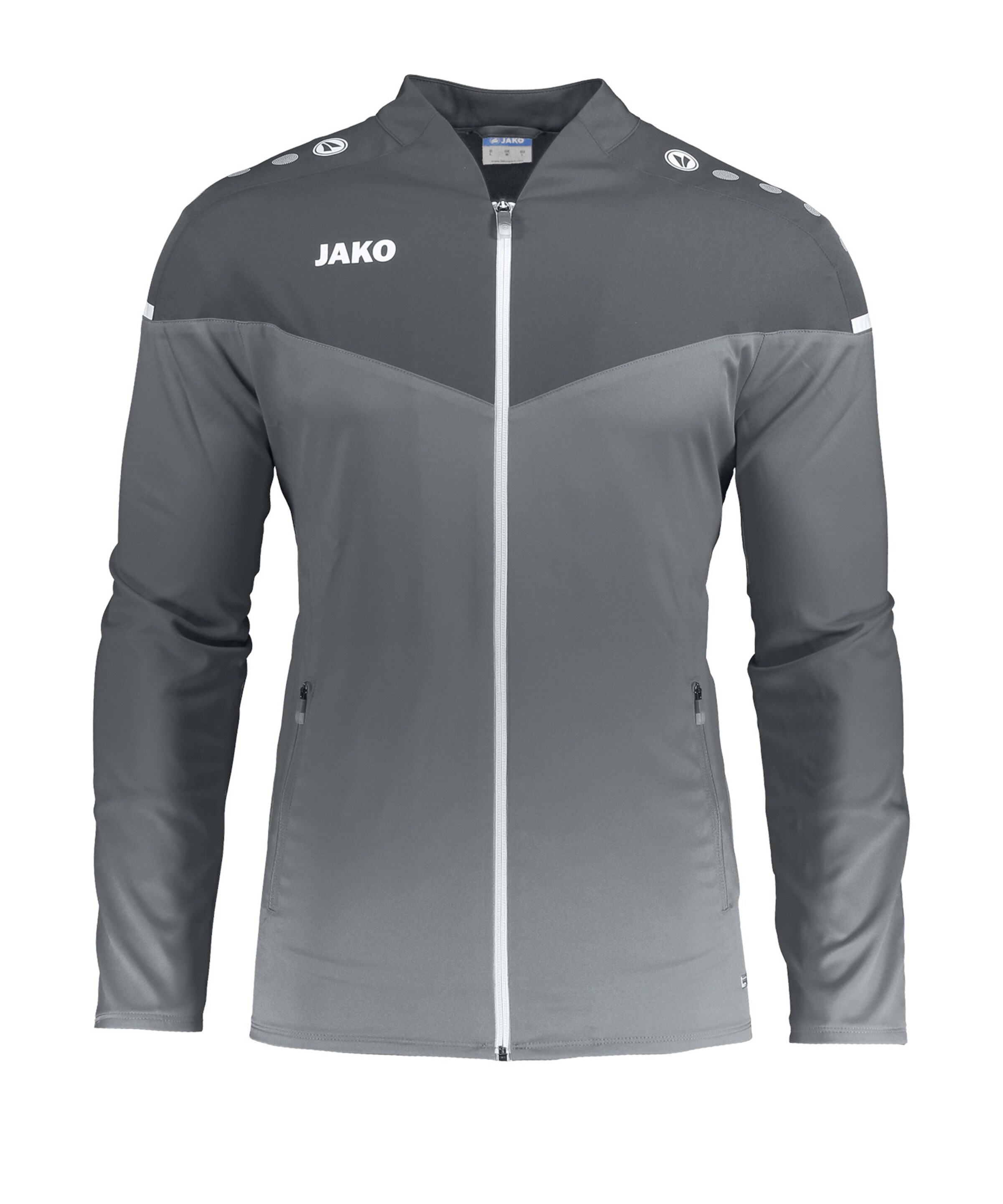 JAKO Sportjacke in Grau: Vorderseite