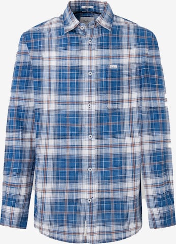 Pepe Jeans Regular fit Button Up Shirt 'Pittsburg' in Blue: front