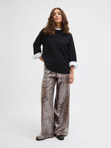 JJXX Wide Leg Hose 'JXIZZY' in Braun