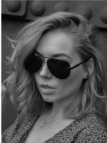 Lunettes de soleil 'Pilotenbrille Sonnenbrillen Laudin' VEYREY en noir