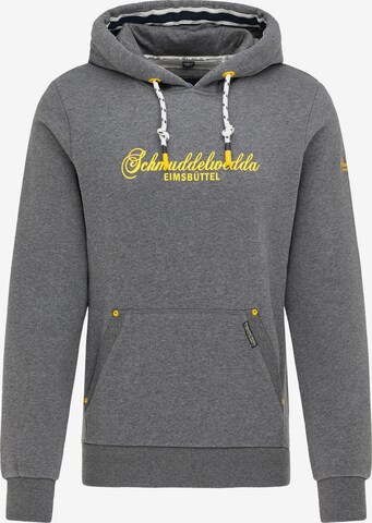 Sweat-shirt Schmuddelwedda en gris : devant