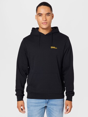 JACK WOLFSKIN Sweatshirt in Black: front