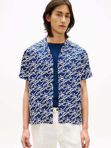 TOMMY HILFIGER Regular fit Overhemd in Blauw: voorkant