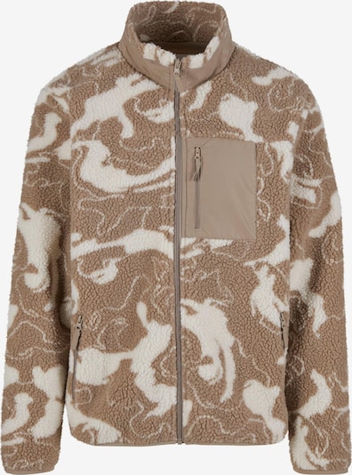 Flisinis džemperis iš Urban Classics, spalva – brokato spalva / balkšva, Prekių apžvalga