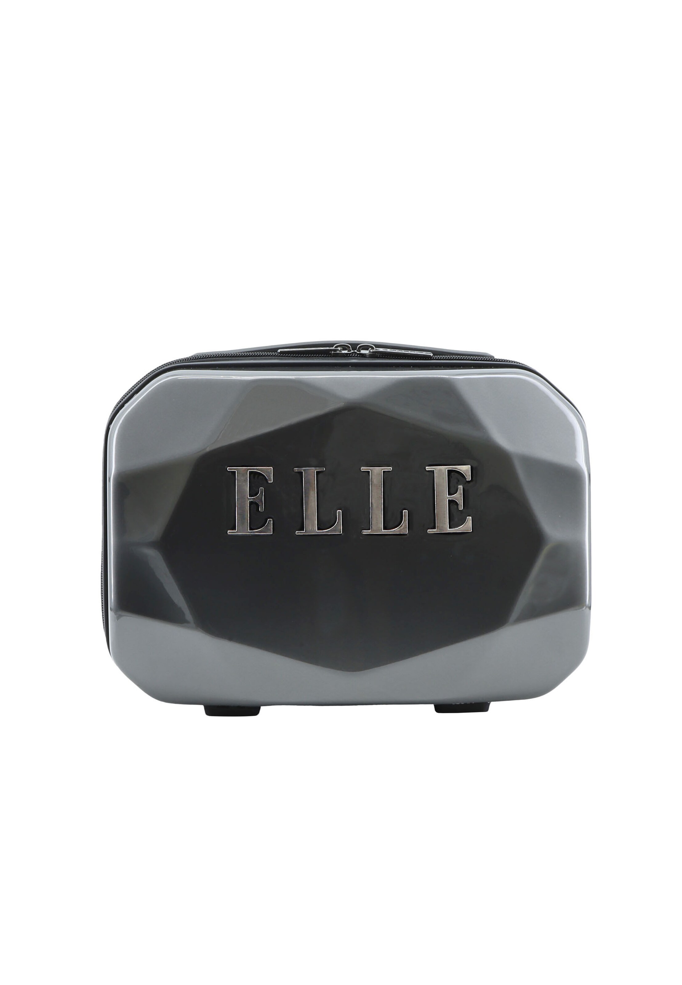 ELLE Toiletry Bag in Grey: front