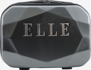 ELLE Toiletry Bag in Grey: front