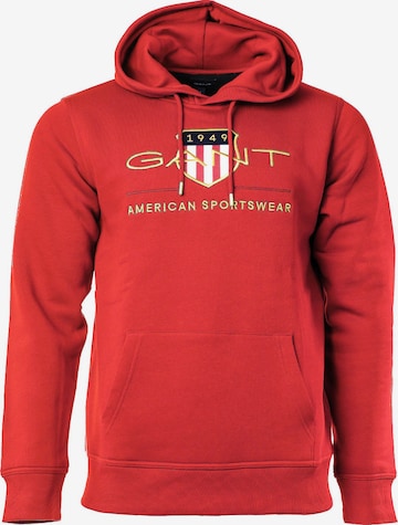 GANT Regular fit Sweatshirt in Rood: voorkant