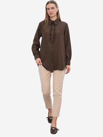 Bigdart - Blusa 'Hemden' em castanho