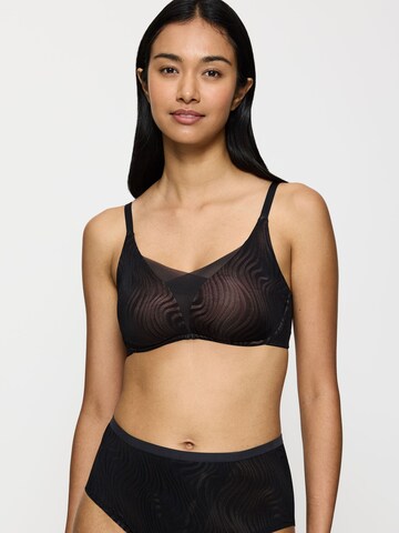T-shirt Reggiseno 'Shape Smart Ellipse' di TRIUMPH in nero: frontale