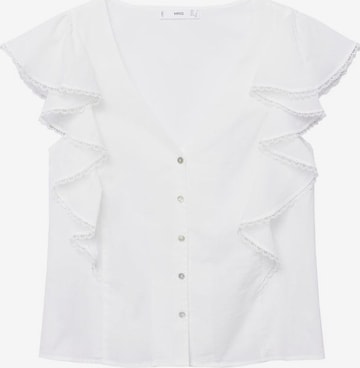 MANGO Bluse 'Lili' i hvit: forside