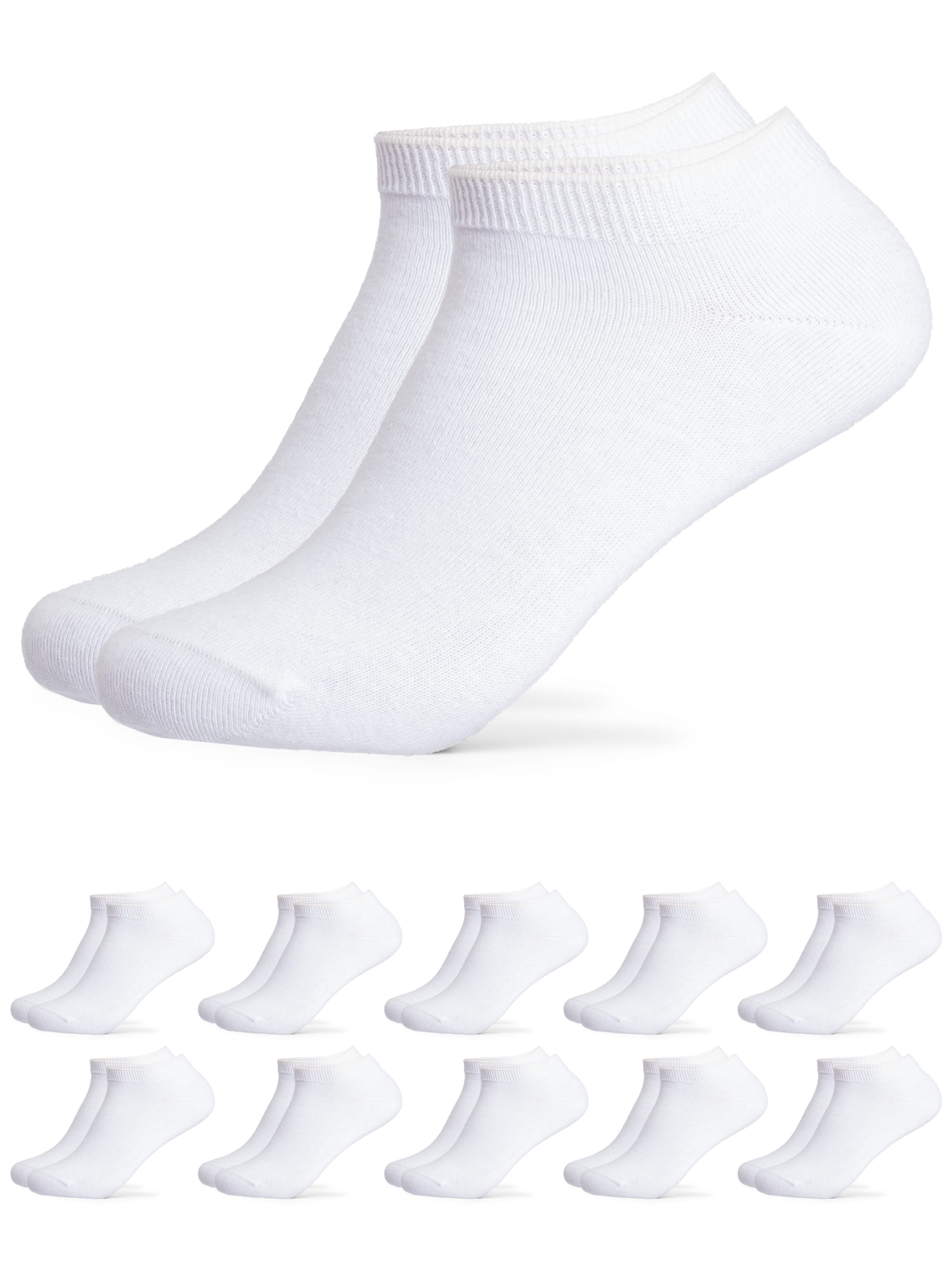 Occulto Ankle Socks 'Manu' in White: front