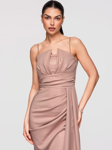Robe de soirée Ombre en beige