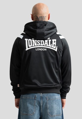 Lonsdale London Bluza rozpinana 'Golders' w kolorze czarny: przód