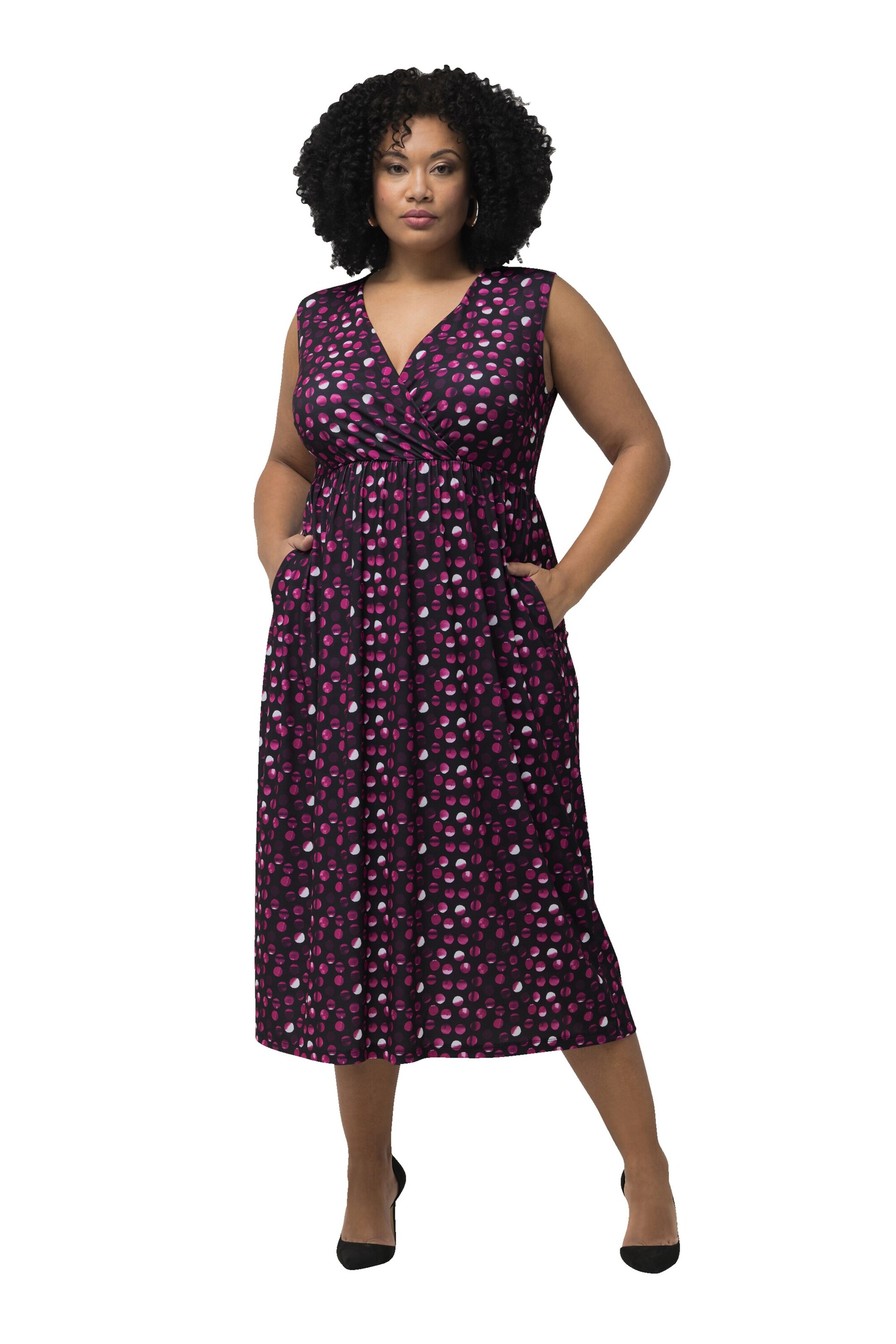 Ulla Popken Kleid in Schwarz: Vorderseite